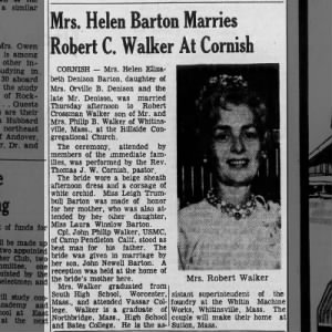 Marriage of Barton / Walker