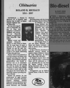 Obituary for ROLAND R MICHAUD