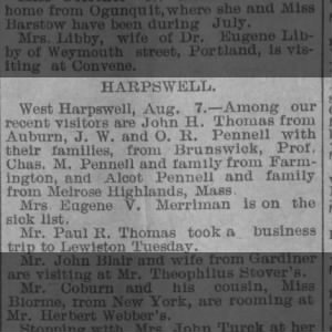 Pennell Family gathering in Harpswell
